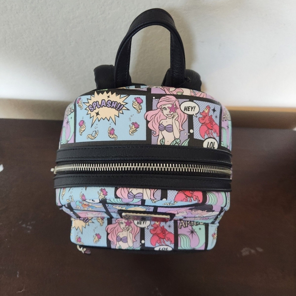Loungefly The little Mermaid AOP Mini Backpack - Picture 3 of 9